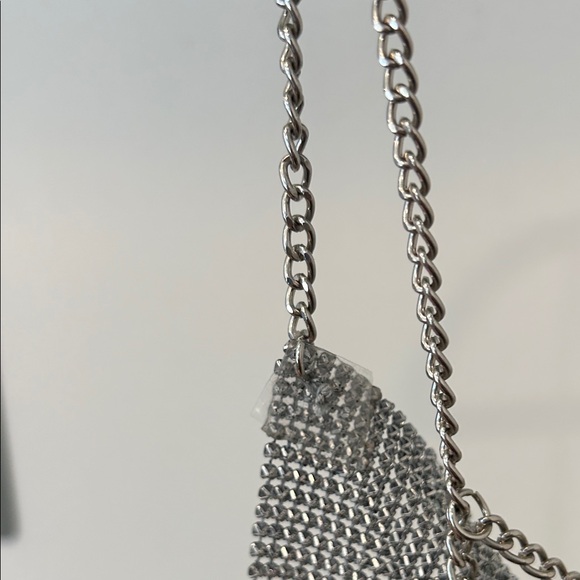 Dolls Kill Current Mood chainmail iridescent Gothic cross Mini Dress women’s Lg - Picture 13 of 16